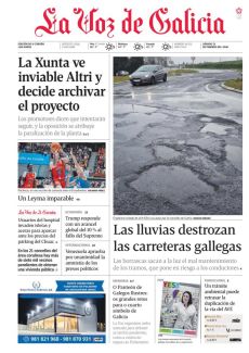 LAS LLUVIAS DESTROZAN LAS CARRETERAS GALLEGAS