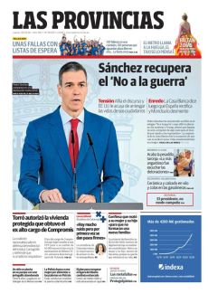 SÁNCHEZ RECUPERA EL ‘NO A LA GUERRA’