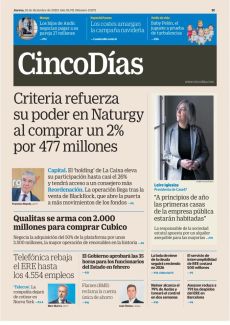 CRITERIA REFUERZA SU PODER EN NATURGY AL COMPRAR UN 2% POR 477 MILLONES
