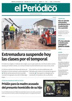 EXTREMADURA SUSPENDE HOY LAS CLASES POR EL TEMPORAL