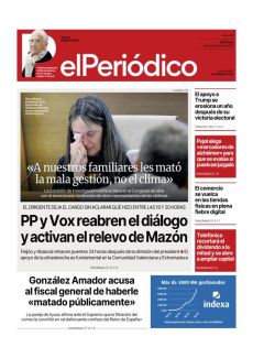 PP Y VOX REABREN EL DIÁLOGO Y ACTIVAN EL RELEVO DE MAZÓN